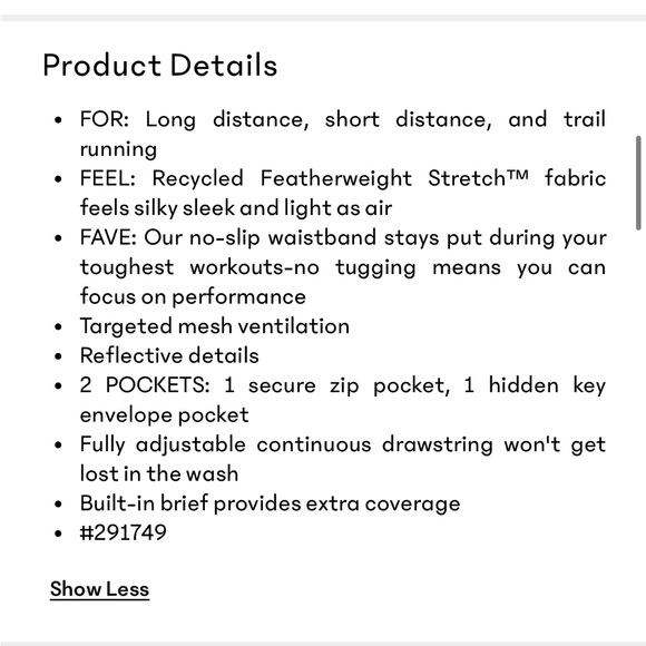 Athleta MESH RACER RUN MID RISE 4 SHORT - Picture 8 of 9